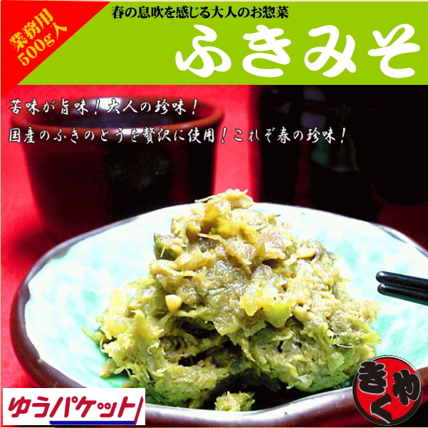 【ゆうパケット対応商品】ふき味噌　500ｇ